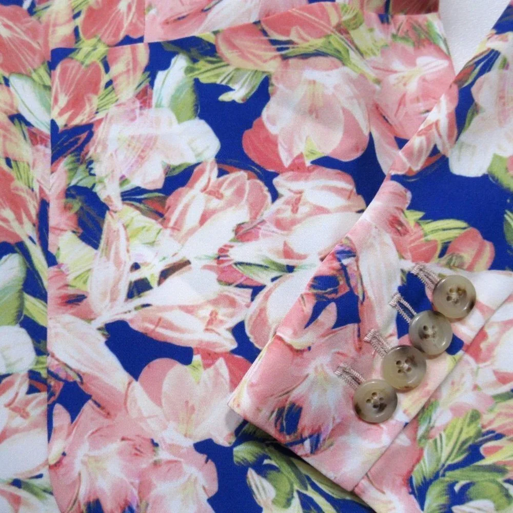 NWT J.Crew Collection Floral Silk Blazer in Warm Iris Lightweight Jacket 10